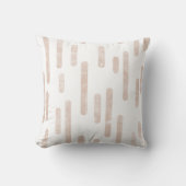インク丸い線のパターン | 淡い色の Terracotta/白 クッション (正面)