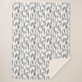 インク丸い線のパターン |白のグラファイト シェルパブランケット (正面)