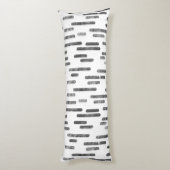 インク丸い線のパターン |白のグラファイト ボディピロー (裏面 (縦))