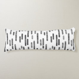 インク丸い線のパターン |白のグラファイト ボディピロー