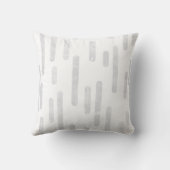 インク丸い線のパターン |白淡い色のにグレー クッション (裏面)