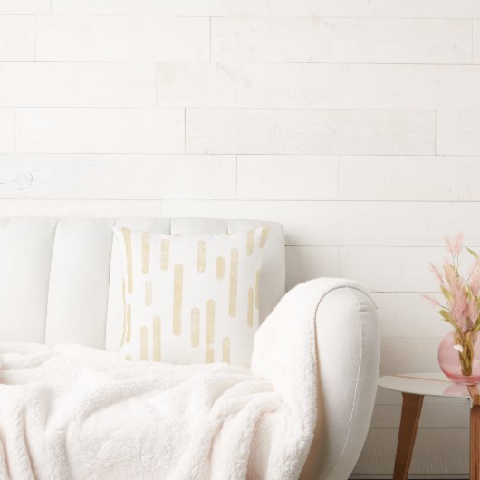 インク丸い線のパターン |白淡い色の色の黄色 クッション (ソファ)