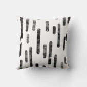 インク丸い線のパターン |白黒表示 クッション (裏面)