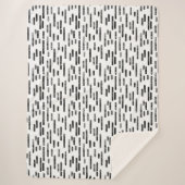 インク丸い線のパターン |白黒表示 シェルパブランケット (正面)