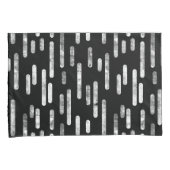 インク丸い線のパターン | 白黒 枕カバー (正面右)