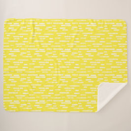 インク丸い線のパターン |白/明るい黄色 シェルパブランケット