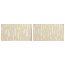 インク丸い線のパターン | 黄淡い色の色と白 枕カバー