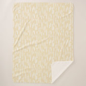 インク丸い線のパターン |黄色の白淡い色の色 シェルパブランケット (正面)