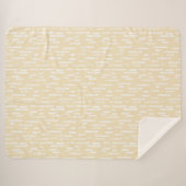 インク丸い線のパターン |黄色の白淡い色の色 シェルパブランケット (正面(横))