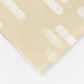 インク丸い線のパターン |黄色の白淡い色の色 フリースブランケット (角)