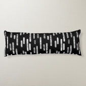 インク丸い線のパターン |黒の白 ボディピロー (裏面)