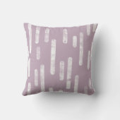インク丸い線のパターン | Mauveの白 クッション (裏面)