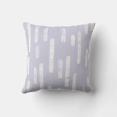 インク丸い線のパターン | White on Dusty Purple クッション (裏面)