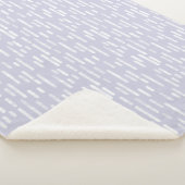 インク丸い線のパターン | White on Dusty Purple シェルパブランケット (3/4)