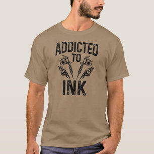 インク入れ墨に溺れる Tシャツ