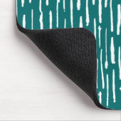 インク切り線 – モスグリーンの白 マウスパッド (コーナー)