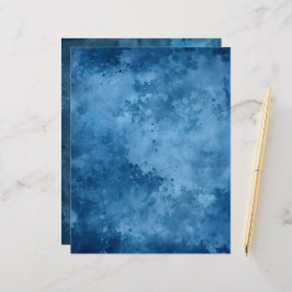 インク動揺してブルー背景スクラップブック紙