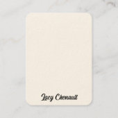 インク女神の芸術を一掃異教のする 名刺 (裏面)