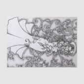 インク女神の芸術を一掃異教のする 薄葉紙 (正面)