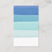 インク層ブルージュエリー表示カード 名刺 (裏面)