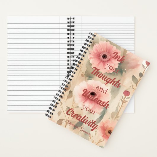 インク思考が創造性を解放インスピレーション大人 ノートブック (内側)