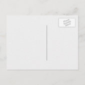 インク手書き花模様ヴィンテージ保存日 案内ポストカード (裏面)