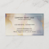 インク抽象芸術の背景 名刺 (裏面)