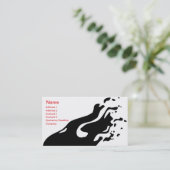 インク抽象芸術-ビジネス 名刺 (スタンド正面)