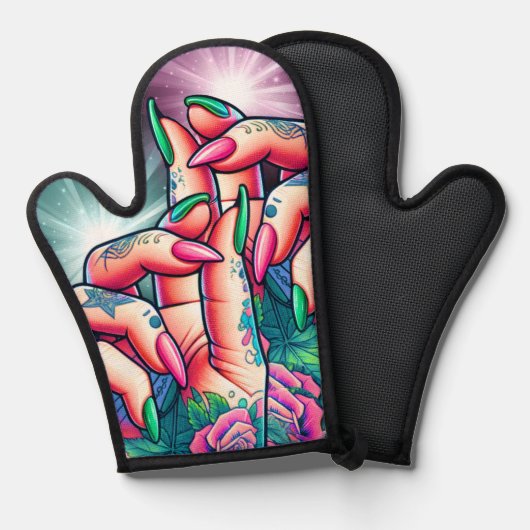 インク救済クの手 鍋つかみ (正面/裏面)