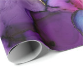 インク数々の色アルコールインク液抽象芸術 ラッピングペーパー (ロールコーナー)