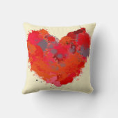 インク染みのハート クッション (裏面)