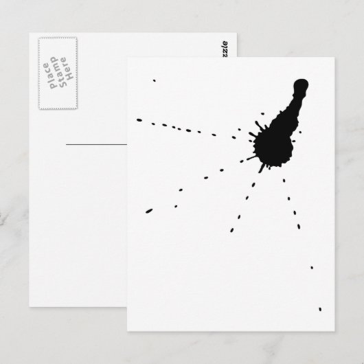 インク染み ポストカード (正面/裏面)