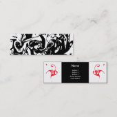 インク渦巻の名刺 スキニー名刺 (正面/裏面)