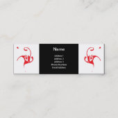 インク渦巻の名刺 スキニー名刺 (裏面)