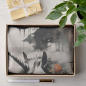 インク滴の切り離し付きの魔法のユニコーン 薄葉紙 (ギフト)