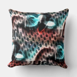 インク滴付きデジタル有孔ボードデザイン クッション