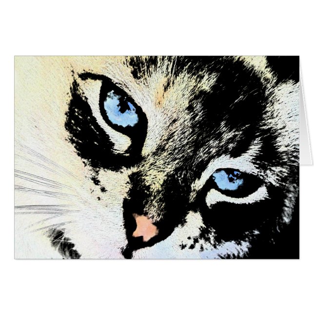 インク猫カード (正面横)