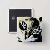 インク猫ボタン 缶バッジ (正面&裏面)