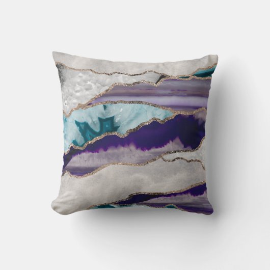 インク瑪瑙金ゴールドグリッターグラム#2(フェイクグリッター)#art クッション (正面)