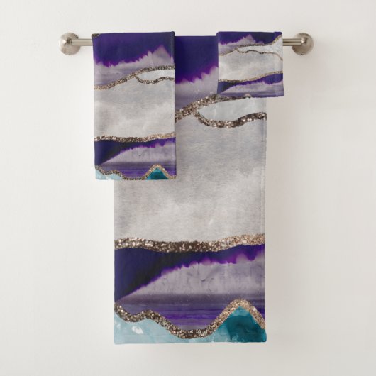 インク瑪瑙金ゴールドグリッターグラム#2(フェイクグリッター)#art バスタオルセット (インサイチュ)