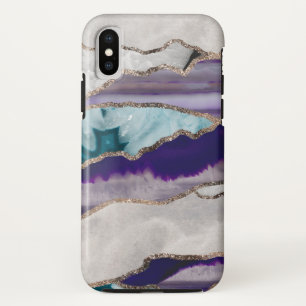 インク瑪瑙金ゴールドグリッターグラム#2(フェイクグリッター)#art iPhone x ケース