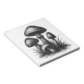 インク画のキノコの群生トートバッグ ノートパッド (アングル)