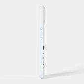 インク画のキノコの群生トートバッグ iPhone 15ケース (右側面)