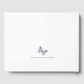 インク結婚ド芸術蝶コーラルゲストブック ゲストブック (裏面)