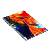 インク絵を描の分解:カラフル抽象芸術 ノートブック (右側)