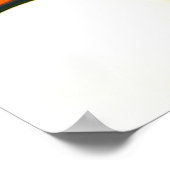 インク絵を描の分解：カラフル抽象芸術 ポスター (角)