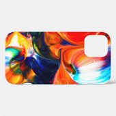 インク絵を描の分解：カラフル抽象芸術 Case-Mate iPhoneケース (裏面 (横))