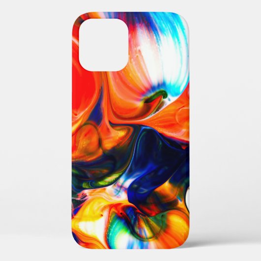 インク絵を描の分解：カラフル抽象芸術 Case-Mate iPhoneケース (裏面)