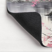 インク絵を描春桜 マウスパッド (コーナー)