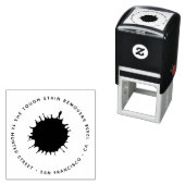 インク絵を描血染みブロスプラッシュ – 差出人住所 セルフインキングスタンプ (インサイチュ)